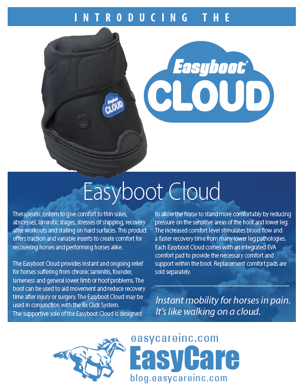 The EasyCare Therapy Click System, Easyboot Cloud The Zip! - EasyCare Hoof Boot News